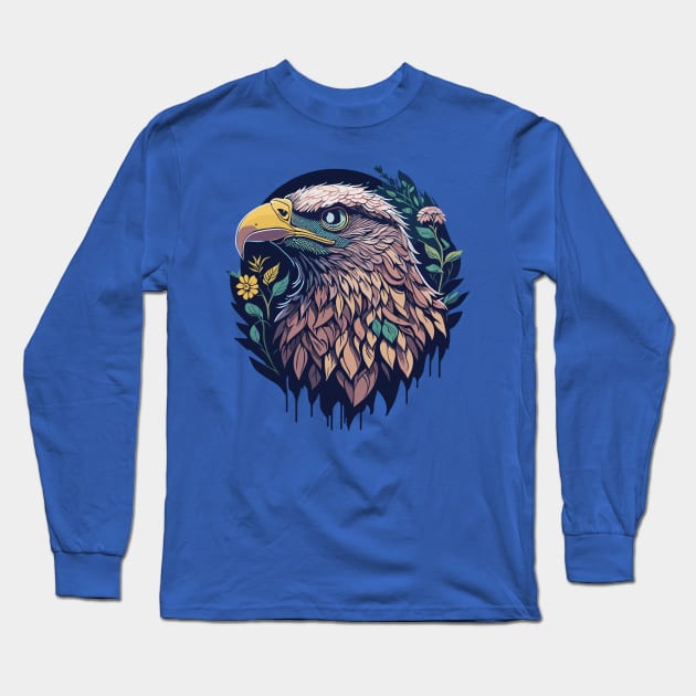 Eagle Soaring Horizons Long Sleeve T-Shirt by ArtisanEcho